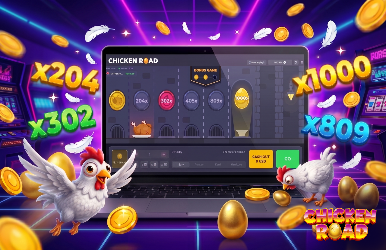 Das Glücksspiel The Chicken Road basiert auf einer Crash-Mechanik. Ihre Aufgabe ist es, ein Huhn über eine viel befahrene Straße zu führen.